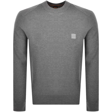 BOSS Kanobix Quarter Zip Jumper Grey | Mainline Menswear
